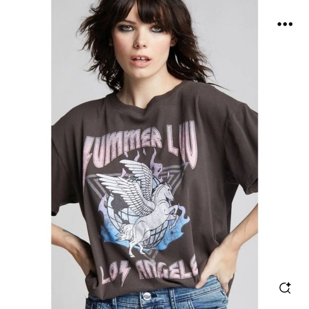 New Recycled Karma Summer Luv Los Angeles Band Tee